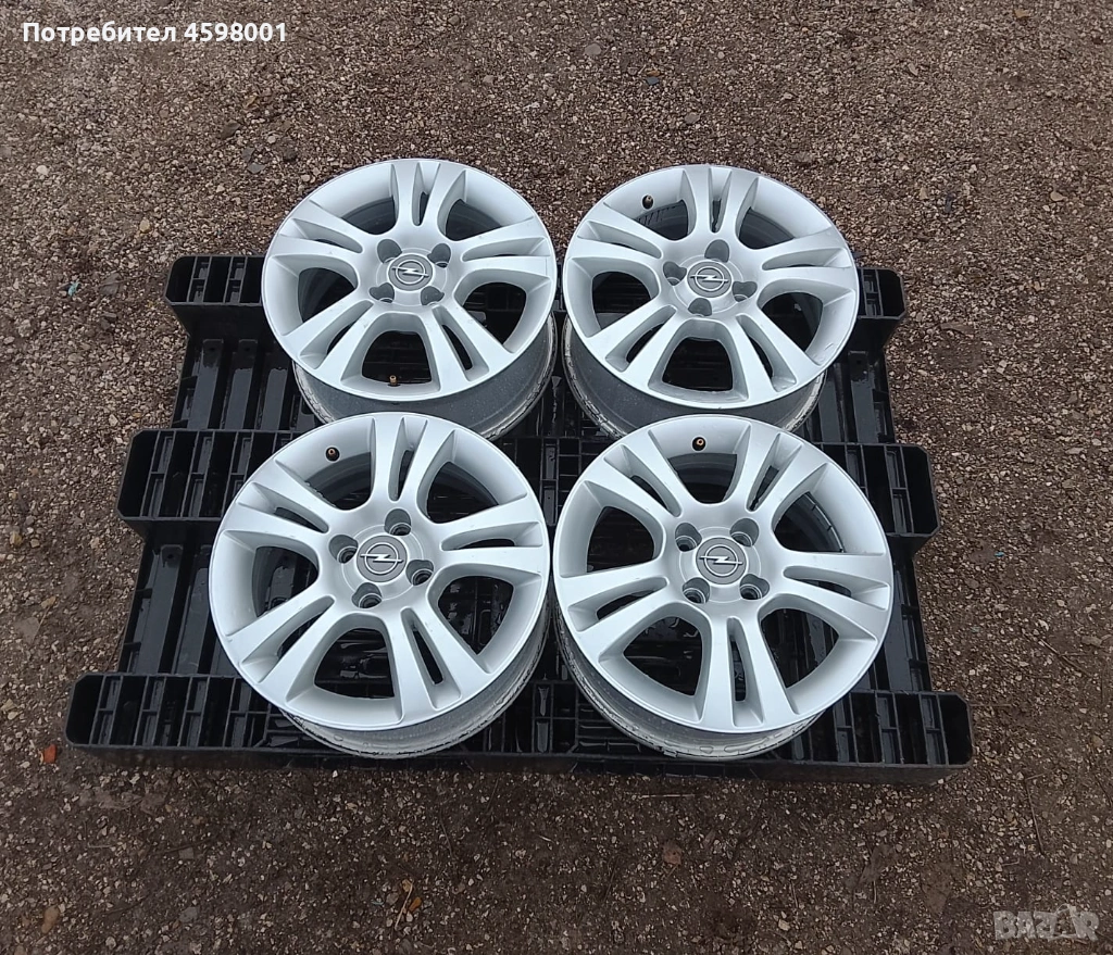 4бр.Оригинални алуминиеви джанти 15цола 4x100 за Opel Corsa D,E,Chevrolet Aveo, снимка 1