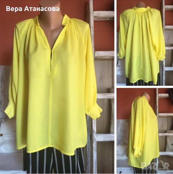 💛H&M🛍Красива туника/риза с набран гръб🌻л размер💛, снимка 1