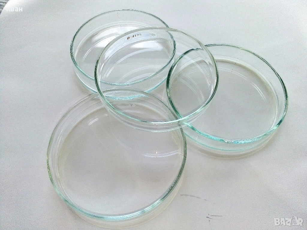 Стари Петриеви стъкла 4бр., снимка 1