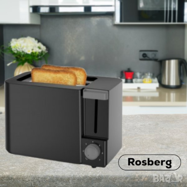 Тостер Rosberg R51440F, 700W, 2филийки, 2 ГОДИНИ ГАРАНЦИЯ, снимка 1