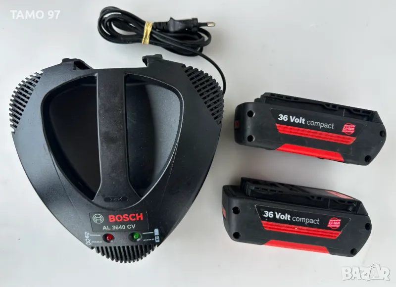 BOSCH - Стартов комплект от бързо зарядно и две батерии 36V 1.3Ah, снимка 1