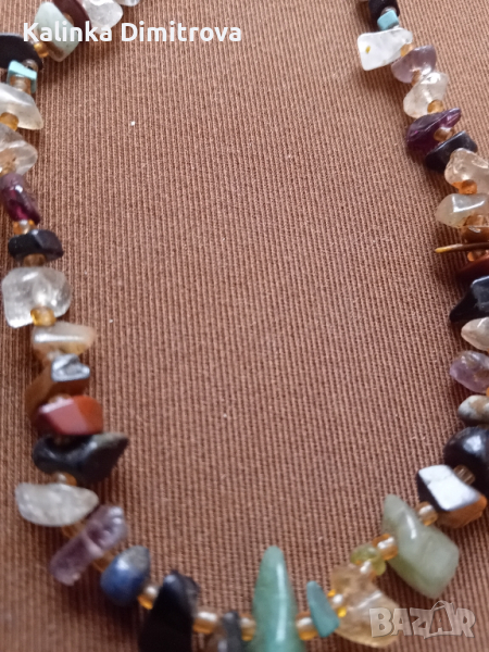 Дамско колие с полускъпоценни камъни., снимка 1