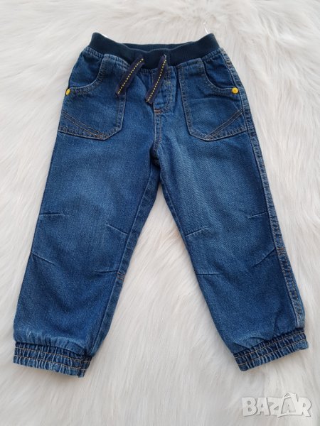 Дънки с памучна подплата 18-24 месеца, снимка 1