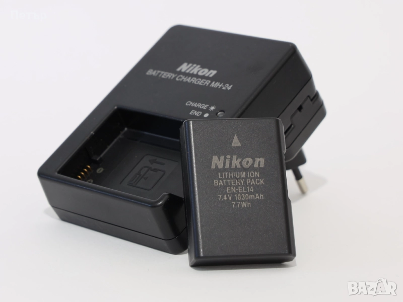 2 батерии и зарядно Nikon EN-EL14 / MH-24, снимка 1