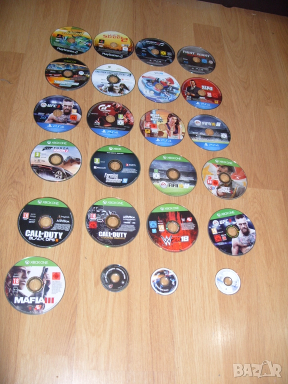 Дискове за PS2, PS3, PS4, PSP, Wii U, Xbox, Xbox 360 и Xbox One, снимка 1