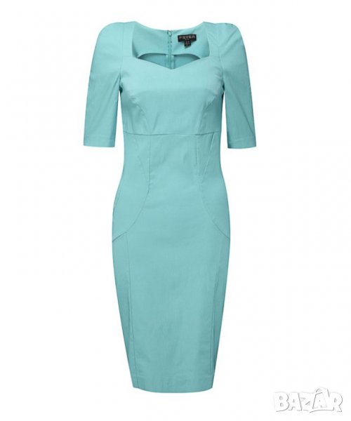 Рокля в синьозелено марка Fever London - M, снимка 1