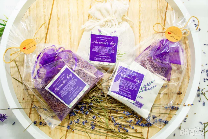 Бюджетни подаръци,торбички с лавандула,роза,персонализиран етикет,на едро и дребно,България,чужбина , снимка 1