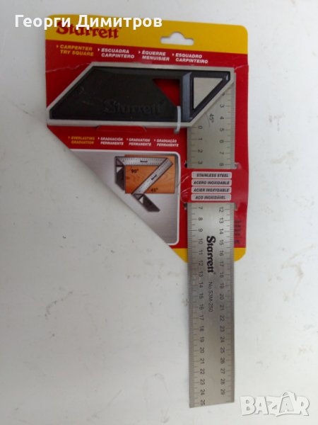 прав ъгъл Starrett Шотландия -250/300мм. нов качествен, снимка 1