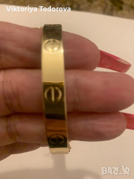  Нова  Златна гривна Cartier-, снимка 1