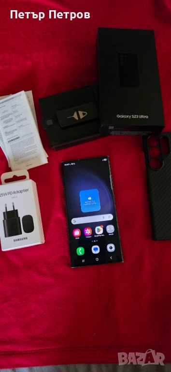 Samsung Galaxy S23 Ultra 512GB 12GB RAM Phantom Black ПЪЛЕН КОМПЛЕКТ!, снимка 1