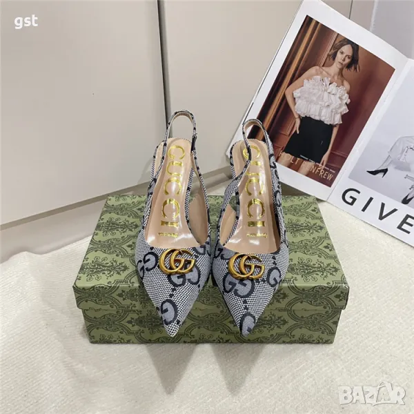 Редки Gucci Official Women shoes дамски обувки ток , снимка 1