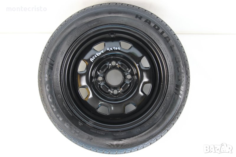 Резервна гума Hyundai Accent (1999-2012г.) Hyundai Atos (2004-2011г.) 54.1 / 4x100 / Хюндай джанта, снимка 1