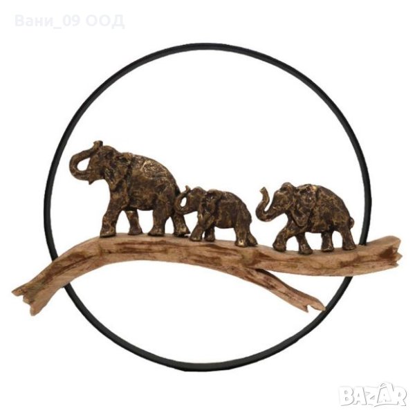 Голяма декорация за стена "Слончета", снимка 1