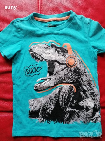 Тениска за 6 г с динозавър, снимка 1