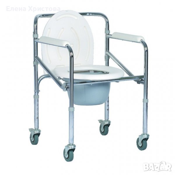 Тоалетен стол с колелца, снимка 1