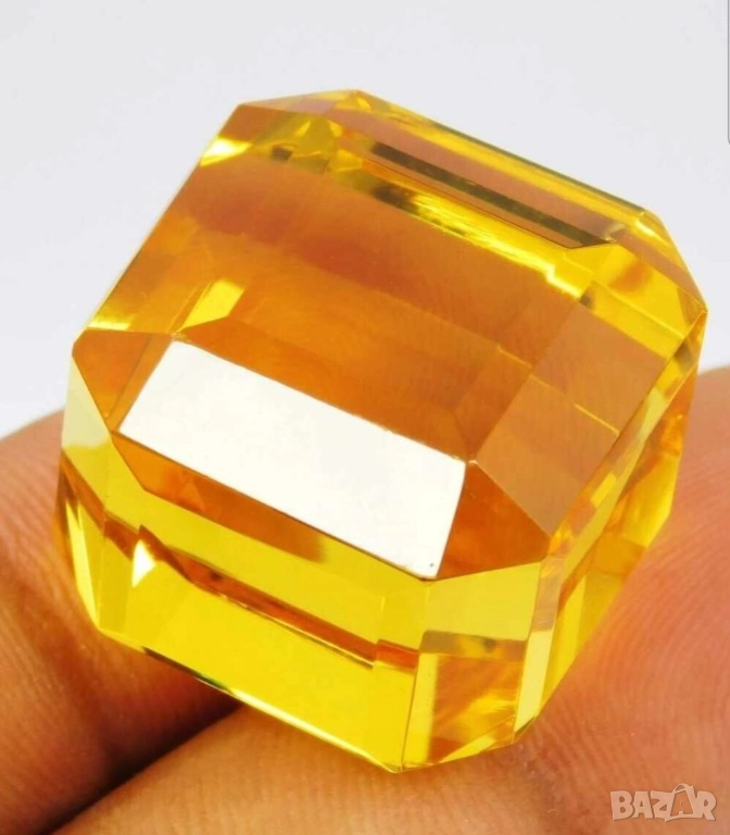 Голям Цитрин камъкът на изобилието, успеха и щастието 101.75 карата  със сертификат, снимка 1