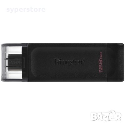 USB Флаш Памет 128GB USB Type C 3.2 Kingston DT70/128GB, Gen 1, DataTraveler 70, Черна, снимка 1