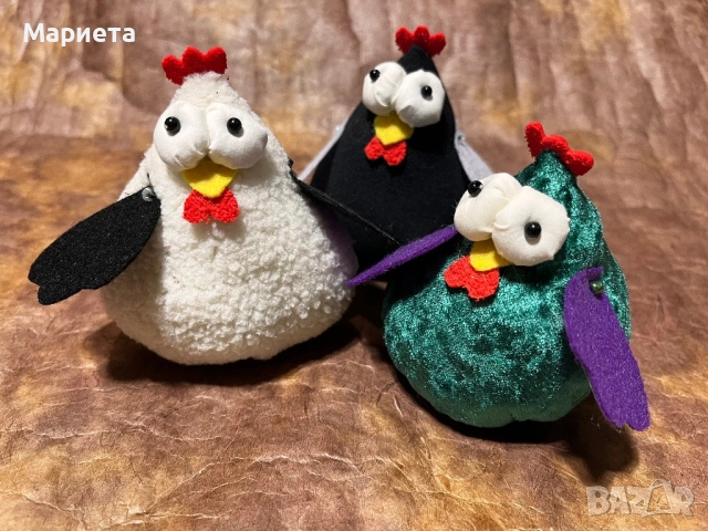 Кокошки Играчки Подаръчета Великденска Декорация Сладки Кокошки Кокошки Ръчна Изработка , снимка 4 - Декорация за дома - 40269765