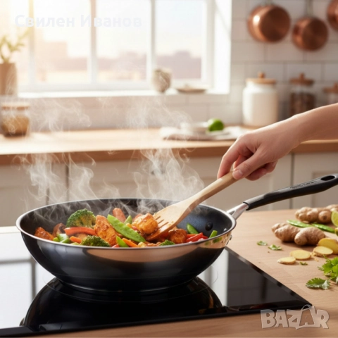 Универсален тиган - Tefal x Jamie Oliver, 28 см – когато вкусът и удобството са гарантирани