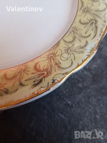 Старинен комплект от 13 фаянсови чинии- Sarreguemines- Франция, снимка 7 - Чинии - 50033510