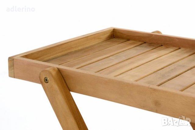  Количка за сервиране, дървена количка за сервиране, стилна количка за сервиране -28% Ново, снимка 3 - Други - 34142634