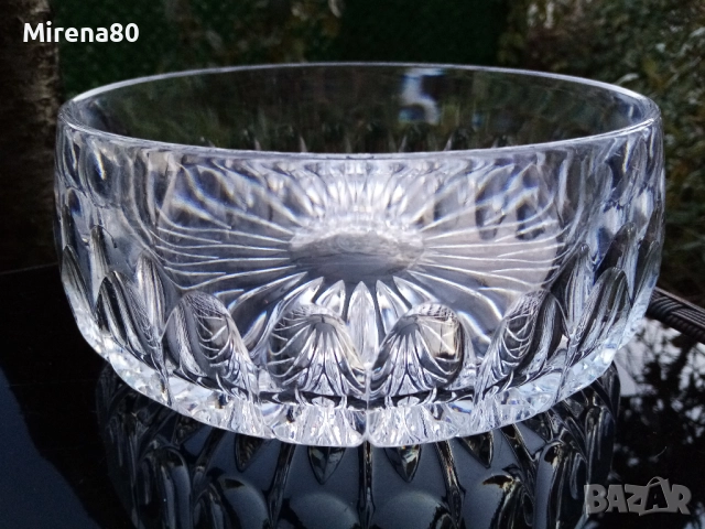 Немска кристална фруктиера, снимка 5 - Чинии - 52940759
