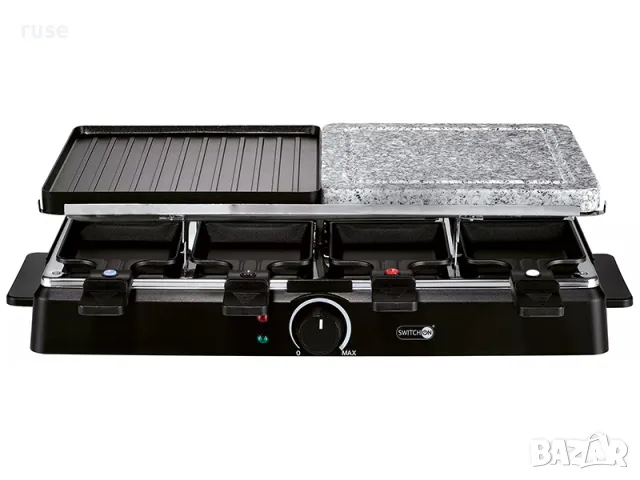 НОВИ! Скара раклет с камък и двойна грил плоча 8 души, снимка 5 - Скари - 50148940