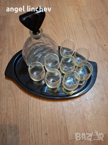 сервиз за ценители на ракия и допълнителни чашки , снимка 4 - Антикварни и старинни предмети - 54175109