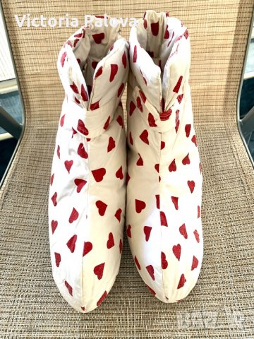 Домашни пухени ботуши за зима,Швеция, снимка 4 - Пантофи - 34102630