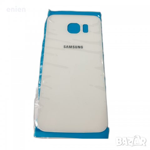 Заден капак, панел стъкло за Samsung Galaxy S6 / Бял, снимка 1 - Резервни части за телефони - 35414553