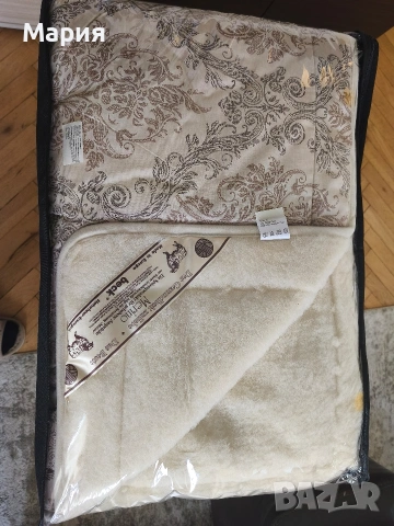 НОВА завивка Beck – двулицева с мериносова вълна, в оригинална опаковка, снимка 2 - Олекотени завивки и одеяла - 53138273