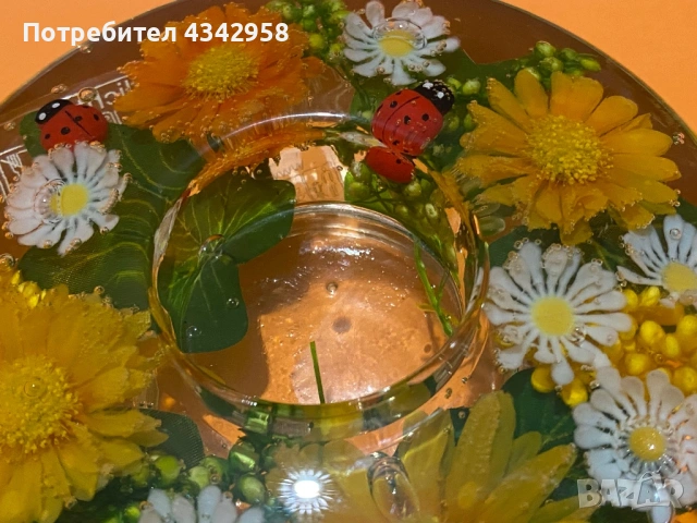 Декоративен свещник GILDE Dreamlight – Германия., снимка 2 - Декорация за дома - 53236414