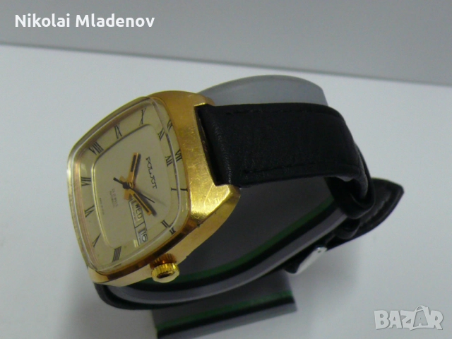 Съветски Позлатен Полет/POLJOT Автоматичен Мъжки ръчен часовник, работещ, снимка 5 - Мъжки - 51947183