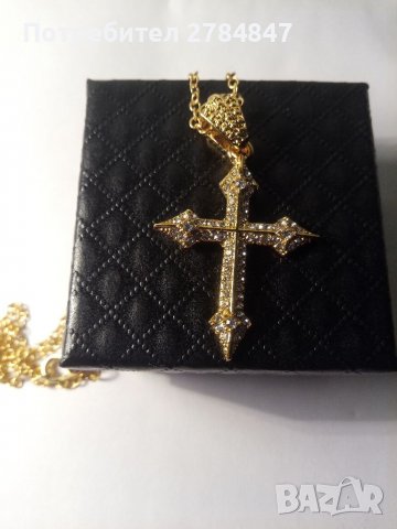 Колие с кръст, снимка 5 - Колиета, медальони, синджири - 39910818