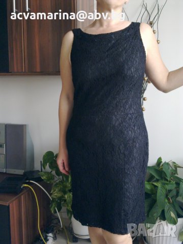 Черна рокля дантела