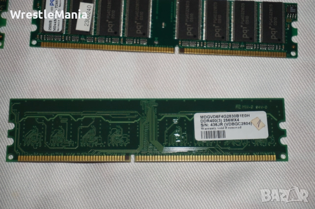 17 DDR RAM ПАМЕТ Тествана и Работеща за Настолен Компютър, снимка 8 - RAM памет - 51956230