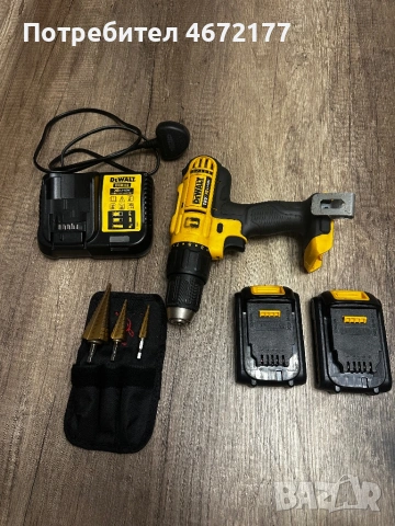DeWalt DCD776D2 18V (винтоверт + 2 нови батерии + ново зарядно, снимка 5 - Други инструменти - 53918478