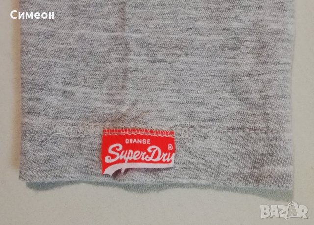 Superdry оригинална блуза S памучна сива фланелка, снимка 6 - Блузи - 31604675