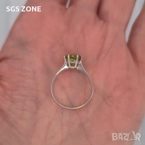 Сребърен Пръстен с Топаз, Аметист, Цитрин, Период , снимка 5 - Пръстени - 50311297