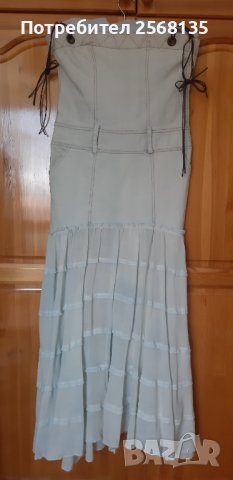 Шикозна Рокля на E Phos НОВА! Уникален Дизайн с декорации Дантела и Кожа!