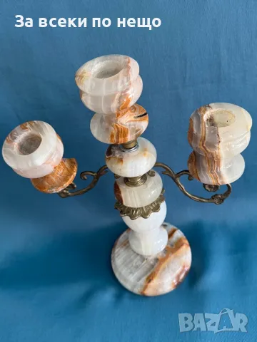 Свещник от Оникс, снимка 2 - Декорация за дома - 50263891