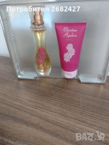 Christina Aguilera Промо комплект Touch of Seduction Дамски парфюм и Душ гел, снимка 1