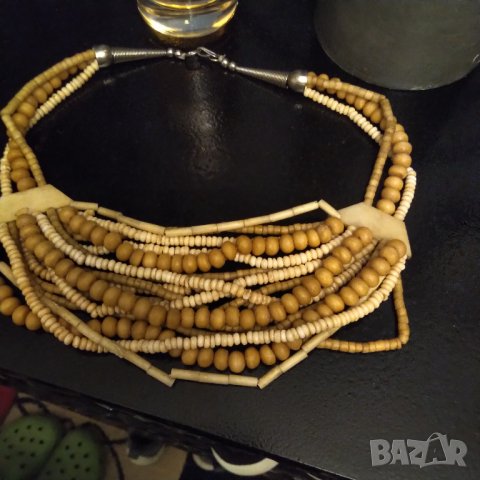 Огърлица от естествена слонова кост 60 те години НАМАЛЕН 