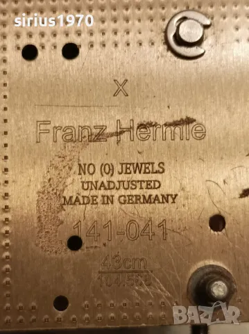 немски стенен часовник franz hermle, снимка 4 - Стенни часовници - 48420106
