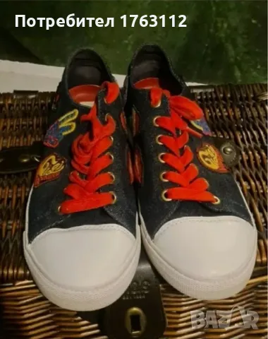 Tommy Hilfiger Gigi Hadid дамски кецове, Patchwork denim, 39 номер, но по-скоро 38 , снимка 4 - Маратонки - 49088008