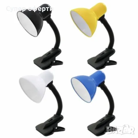 Настолна лампа със щипка с цветове за всеки стил Кага, Е27