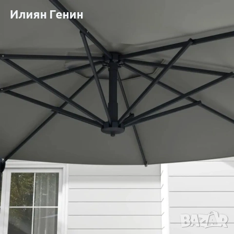 Конзолен чадър Outsunny Ø3 м, снимка 5 - Градински мебели, декорация  - 53922417