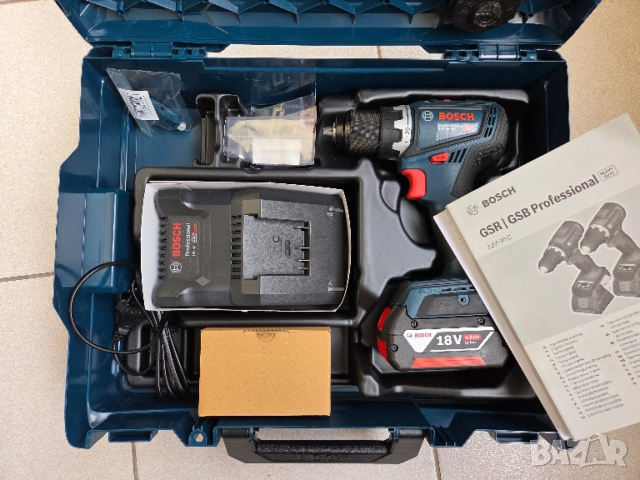 Акумулаторен винтоверт BOSCH GSR 18V-90 C 06019K6003 2 батерии зарядно