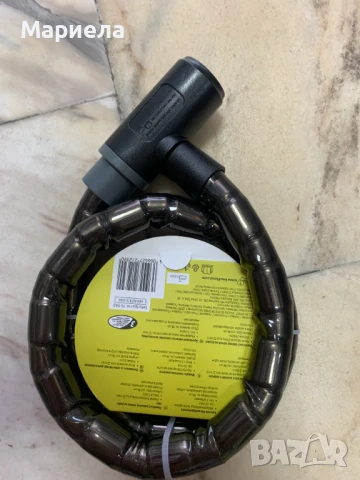 Велокатинар с 2 ключа / Бронирана кабелна ключалка за велосипед 98см., снимка 5 - Аксесоари за велосипеди - 50778565