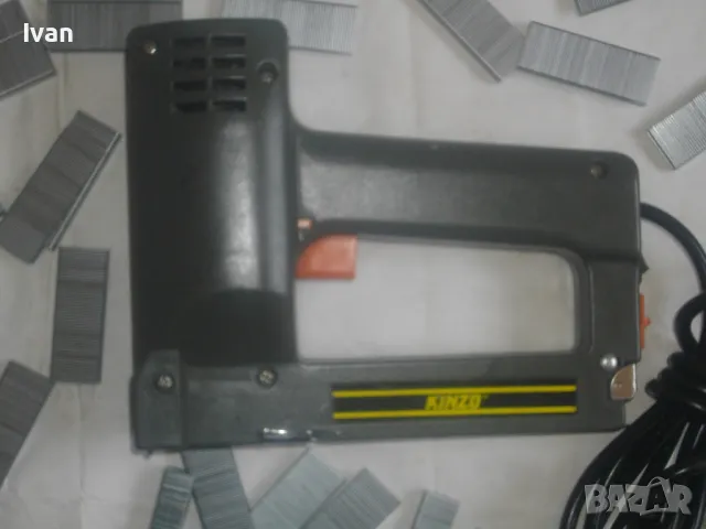 KINZO Ede HOLAND Професионален Електрически ТАКЕР комбиниран скоби пирони до 16мм тапицерски дървод, снимка 2 - Други инструменти - 47761403